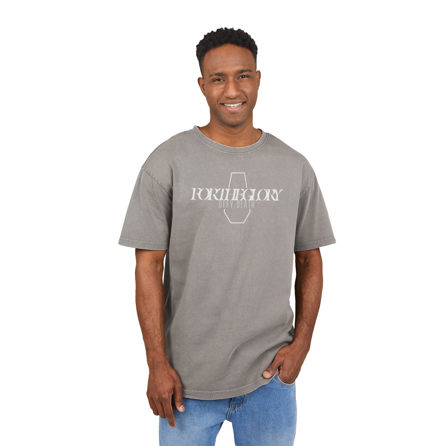 Coffin Acid Washed Heavy Oversize Tee(all sizes)