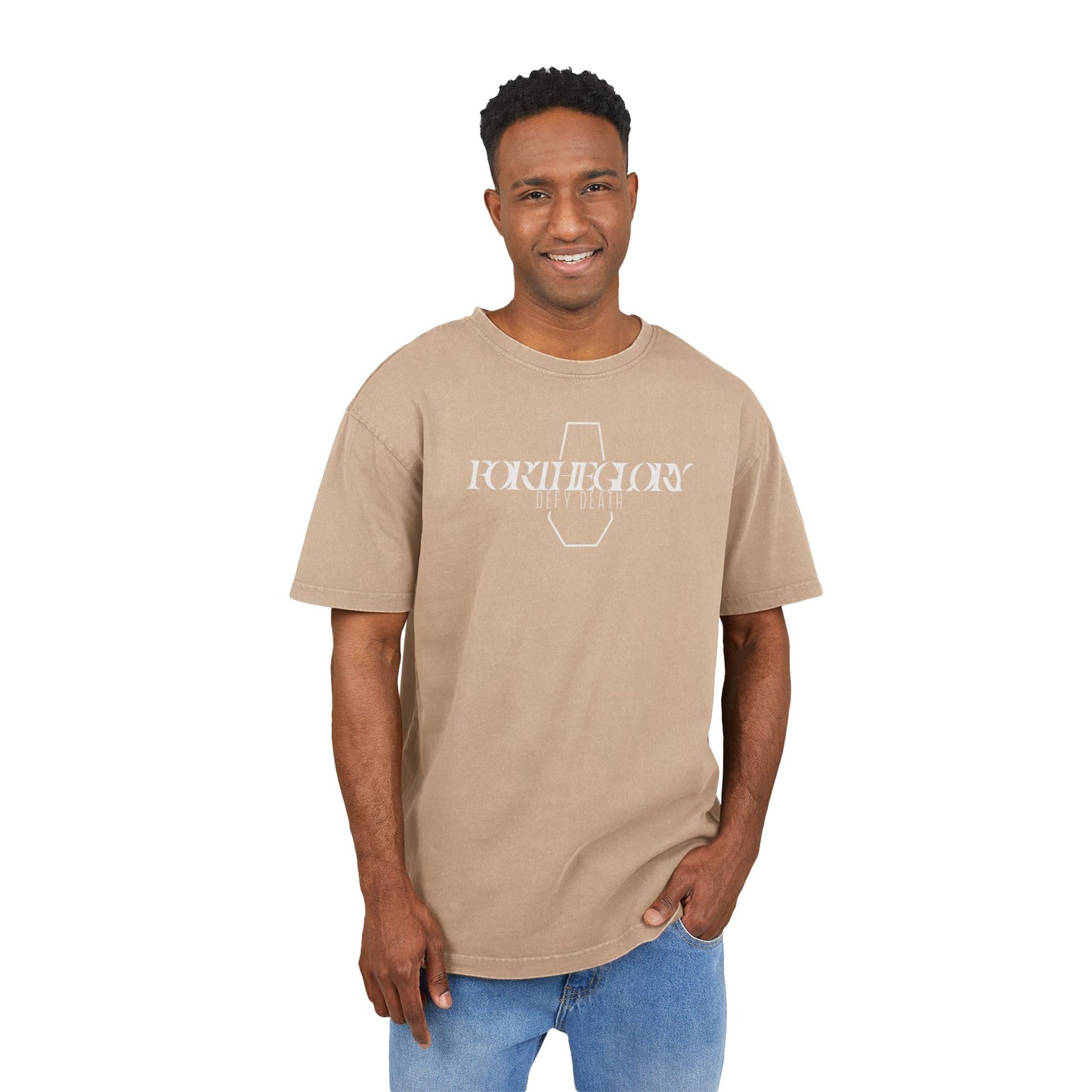 Coffin Acid Washed Heavy Oversize Tee(all sizes)