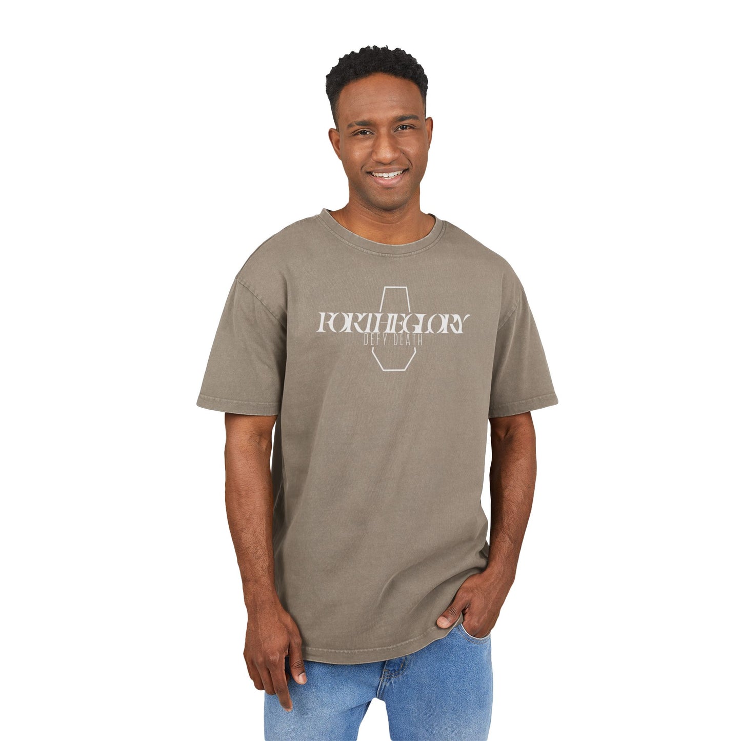 Coffin Acid Washed Heavy Oversize Tee(all sizes)