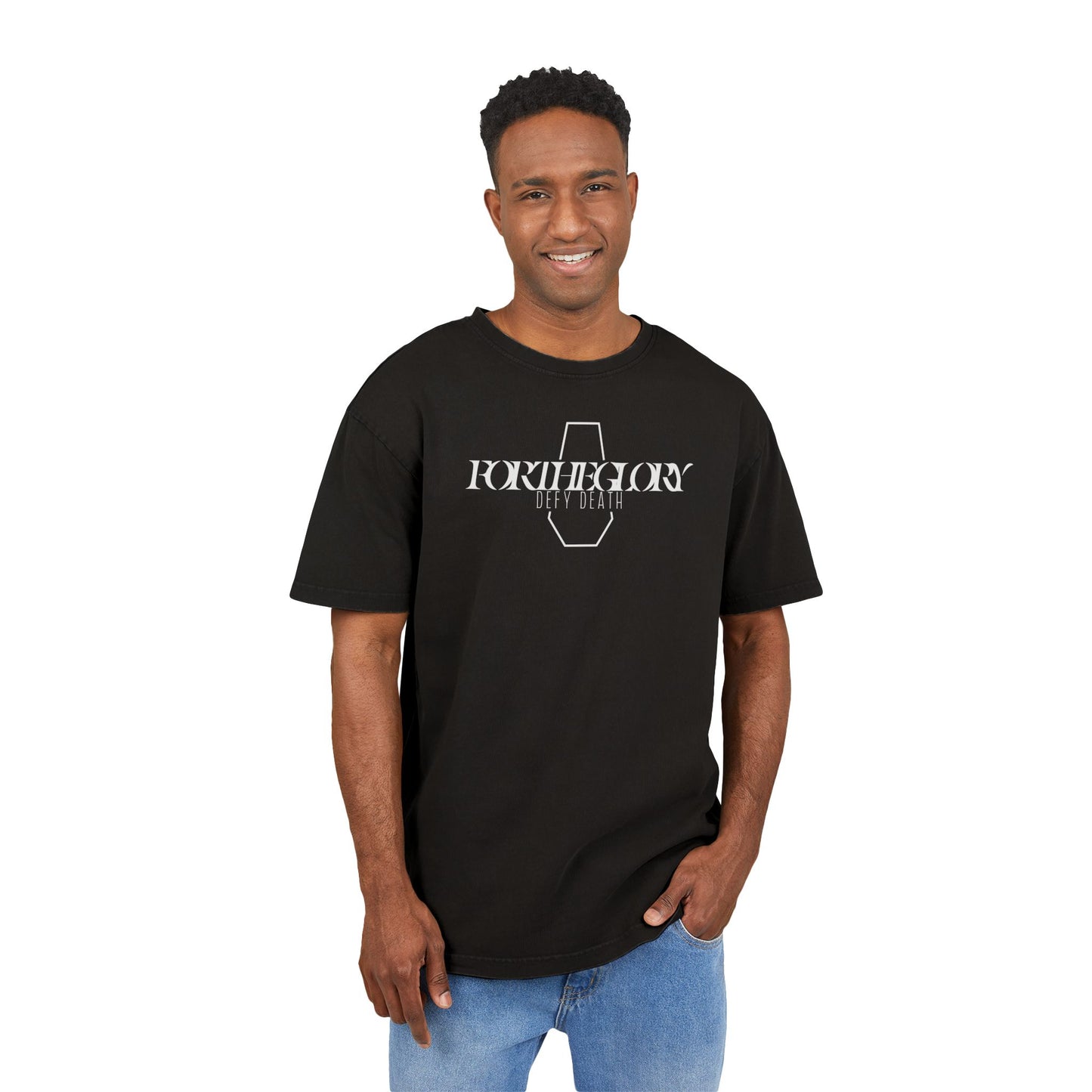 Coffin Acid Washed Heavy Oversize Tee(all sizes)