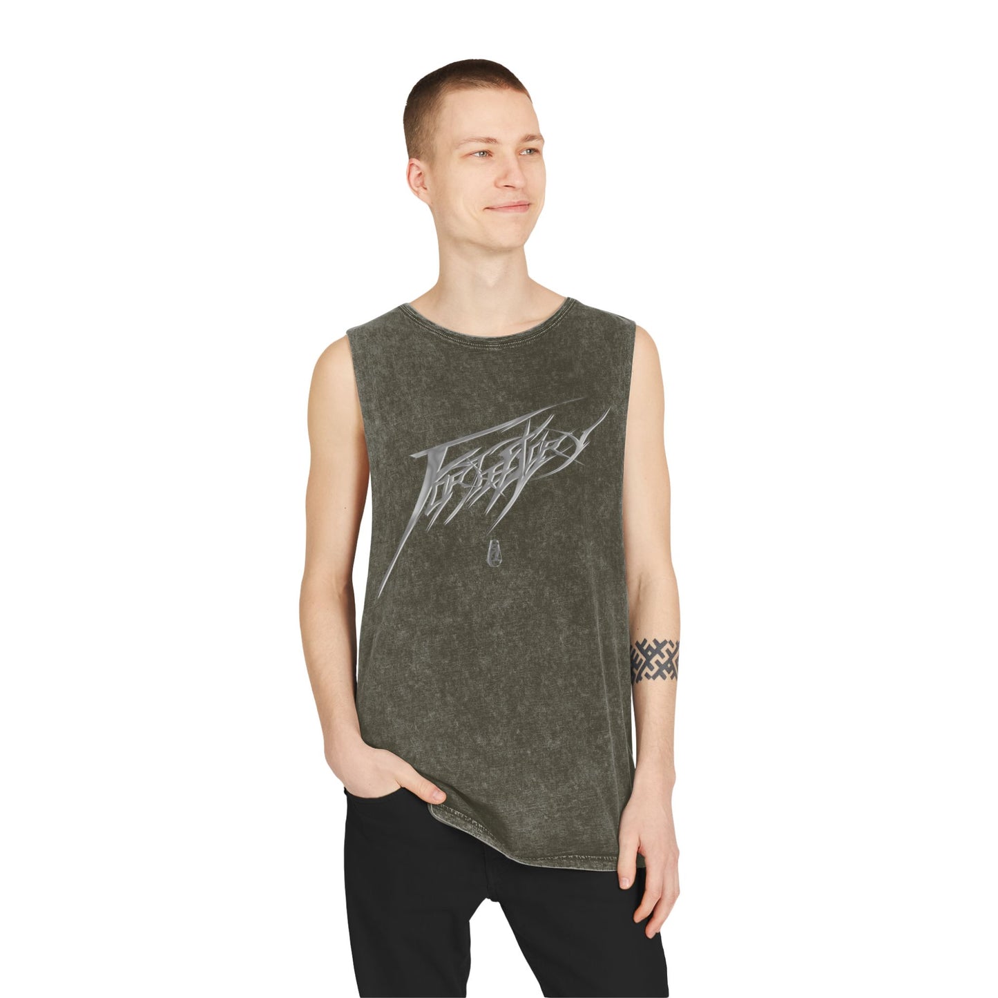 Chrome FGND Stonewash Tank Top